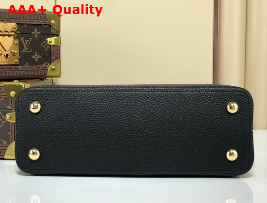 Louis Vuitton Capucines BB Handbag in Black Taurillon Leather with Wide Detachable Strap Replica