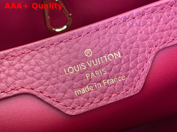 Louis Vuitton Capucines BB Handbag in Griotte Red and Arizona Taurillon Leather M22677 Replica