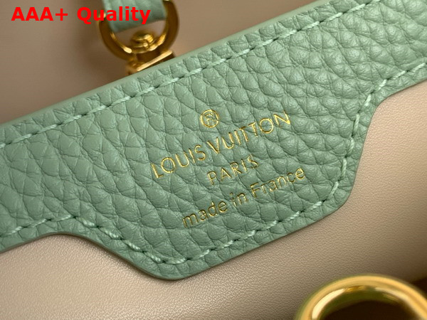 Louis Vuitton Capucines BB Handbag in Jade Green Taurillon Leather M24471 Replica