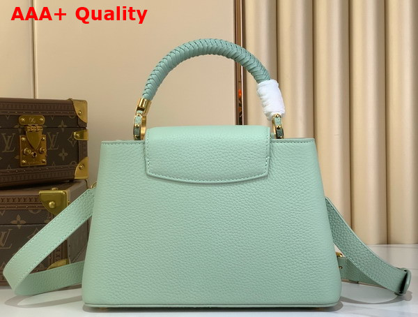 Louis Vuitton Capucines BB Handbag in Jade Green Taurillon Leather with Tassel Charm Replica