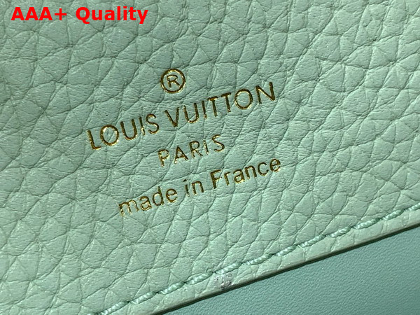 Louis Vuitton Capucines BB Handbag in Jade Green Taurillon Leather with Tassel Charm Replica