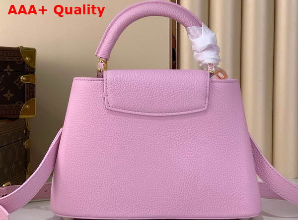 Louis Vuitton Capucines BB Handbag in Marshmallow Pink Taurillon Leather Part of the Harmony Collection Replica