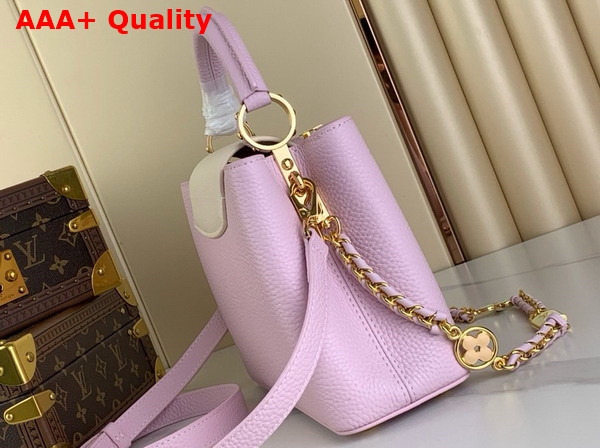 Louis Vuitton Capucines BB Handbag in Marshmallow Taurillon Leather Replica