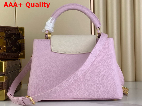 Louis Vuitton Capucines BB Handbag in Marshmallow Taurillon Leather Replica
