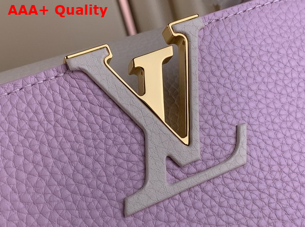 Louis Vuitton Capucines BB Handbag in Marshmallow Taurillon Leather Replica