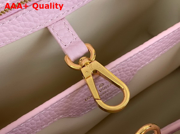 Louis Vuitton Capucines BB Handbag in Marshmallow Taurillon Leather Replica