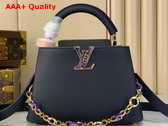 Louis Vuitton Capucines BB Handbag in Navy Taurillon Leather Part of the Harmony Collection Replica