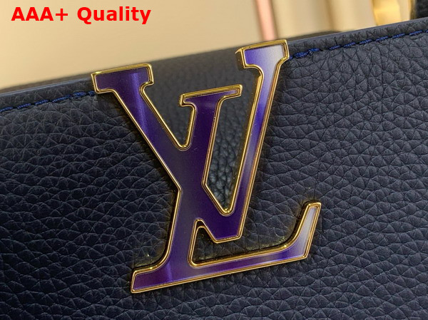Louis Vuitton Capucines BB Handbag in Navy Taurillon Leather Part of the Harmony Collection Replica