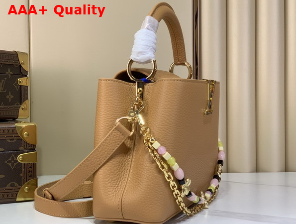 Louis Vuitton Capucines BB Handbag in Noisette Taurillon Leather Replica