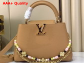 Louis Vuitton Capucines BB Handbag in Noisette Taurillon Leather Replica