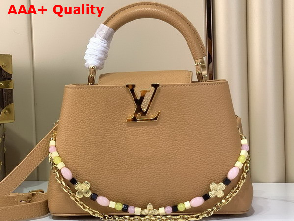Louis Vuitton Capucines BB Handbag in Noisette Taurillon Leather Replica