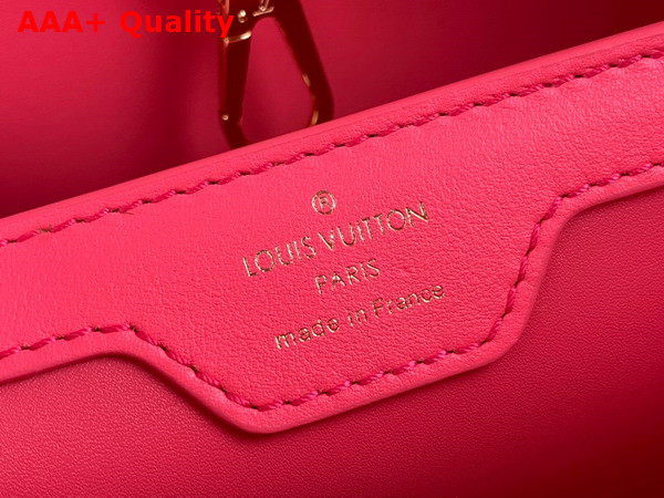 Louis Vuitton Capucines BB Handbag in Pink Calfskin Perforated with the Monogram Pattern M22922 Replica