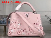 Louis Vuitton Capucines BB Handbag in Rose Pink Taurillon Leather The LV Blooming Edition for Spring 2019 M53669 Replica