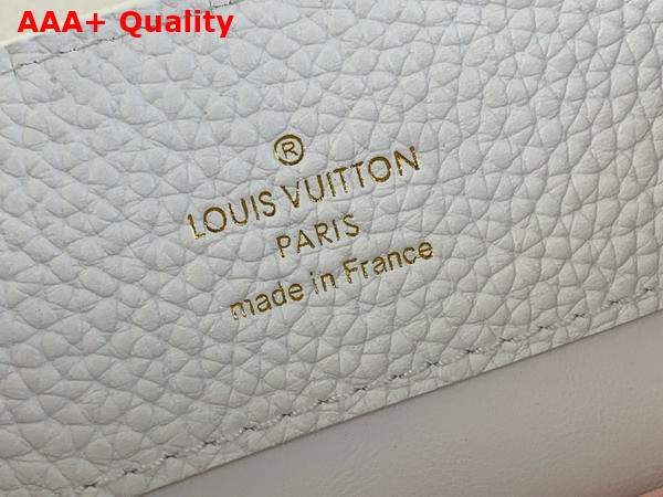 Louis Vuitton Capucines BB Handbag in Silver Sea Taurillon Leather with Triple Chain Adornment M12279 Replica