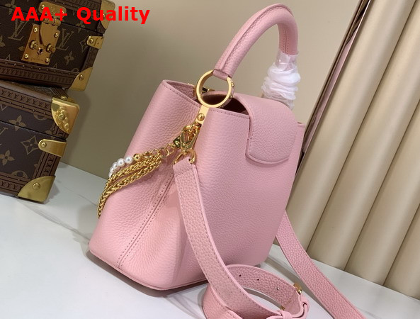 Louis Vuitton Capucines BB Handbag in Sweet Pink Taurillon Leather Replica