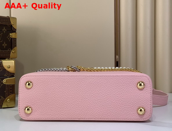 Louis Vuitton Capucines BB Handbag in Sweet Pink Taurillon Leather Replica