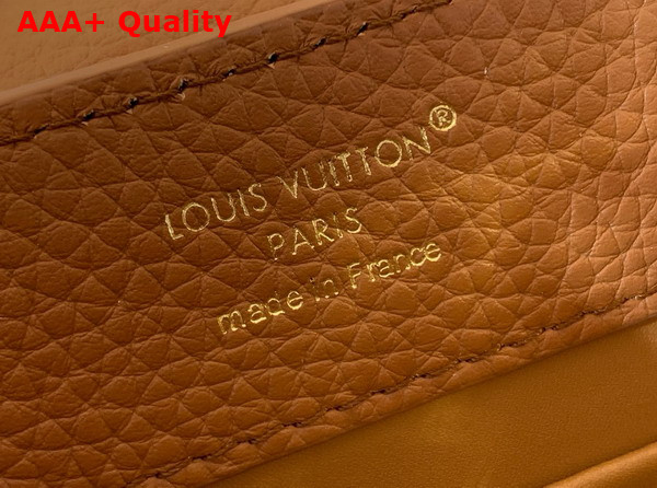 Louis Vuitton Capucines BB Handbag in Tan Taurillon Leather Replica