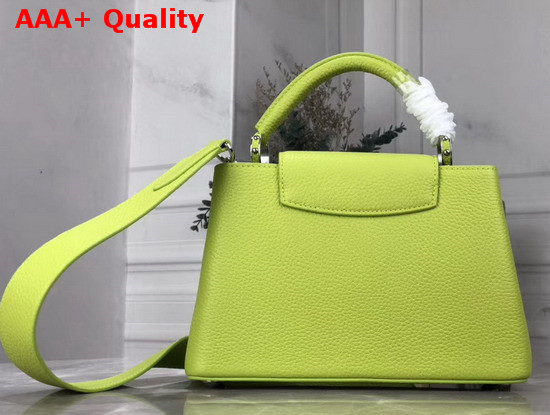 Louis Vuitton Capucines BB Handbag in Vert Chartreuse Taurillon Leather Replica