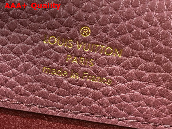 Louis Vuitton Capucines BB Handbag in Wine Red Taurillon Leather Replica