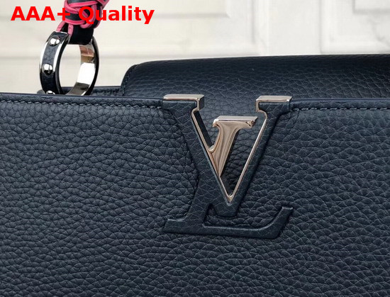 Louis Vuitton Capucines BB Handbag with Braided Handle Navy Blue Taurillon Leather Replica