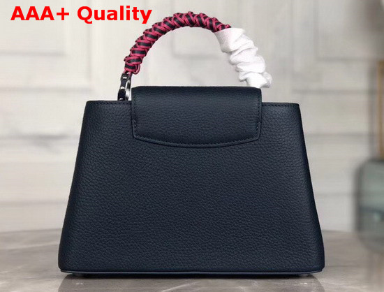 Louis Vuitton Capucines BB Handbag with Braided Handle Navy Blue Taurillon Leather Replica