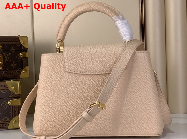 Louis Vuitton Capucines BB Hazelnut Taurillon Leather with Decorative Chain Replica