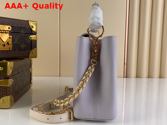 Louis Vuitton Capucines BB Iris Creme Taurillon Leather M59512 Replica