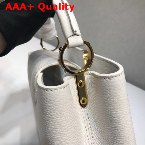 Louis Vuitton Capucines BB White Taurillon Leather M54294 Replica