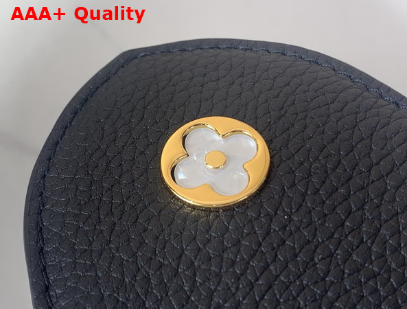 Louis Vuitton Capucines BB in Black Taurillon Leather Elevated with a Crown of Mother of Pearl Effect Monogram Flowers M25404 Replica