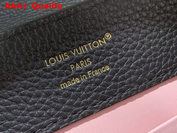 Louis Vuitton Capucines BB in Black Taurillon Leather with Hand Braided Chain Replica