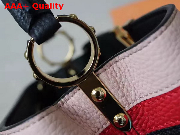 Louis Vuitton Capucines BB in Black with Taurillon Caviar Leather Trim Replica