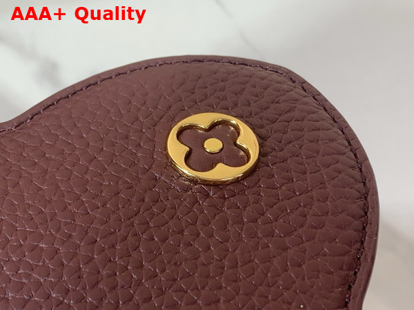 Louis Vuitton Capucines BB in Bordeaux Taurillon Leather Elevated with a Crown of Mother of Pearl Effect Monogram Flowers Replica