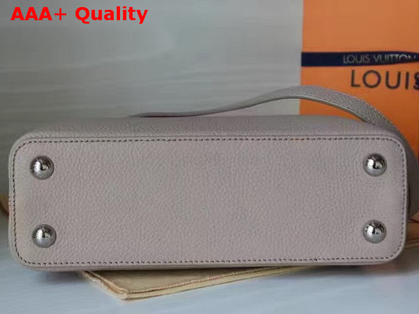 Louis Vuitton Capucines BB in Grey with Taurillon Caviar Leather Trim Replica