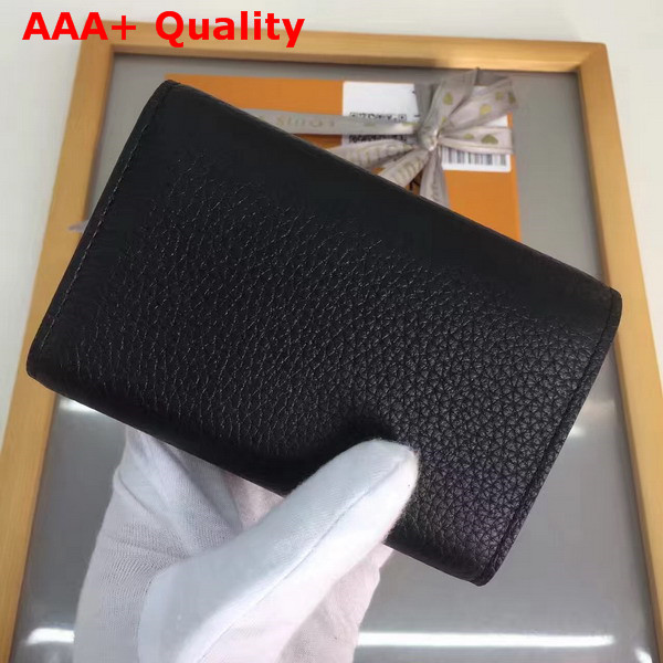 Louis Vuitton Capucines Compact Wallet Noir Taurillon Leather Exterior Replica