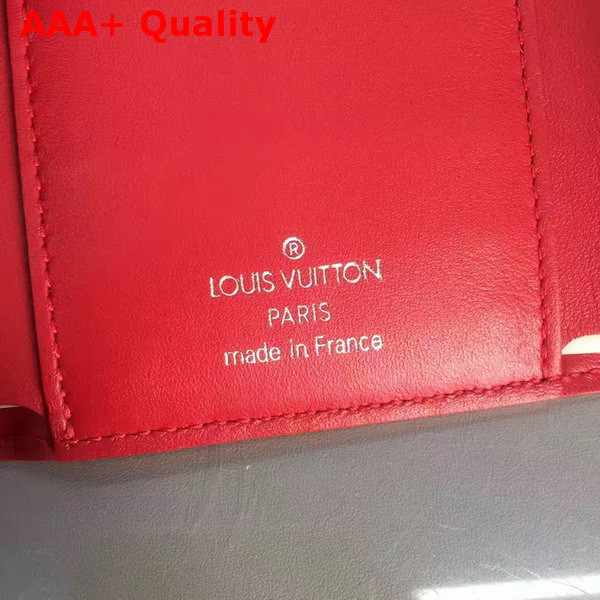 Louis Vuitton Capucines Compact Wallet Rubis Taurillon Leather Exterior Replica