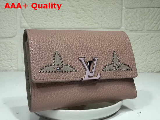 Louis Vuitton Capucines Compact Wallet in Nude Taurillon Leather M63221 Replica