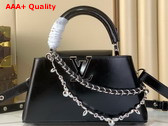 Louis Vuitton Capucines East West BB Black Cowhide Leather M25492 Replica