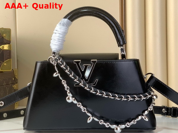 Louis Vuitton Capucines East West BB Black Cowhide Leather M25492 Replica