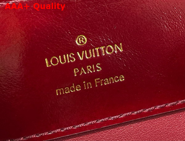 Louis Vuitton Capucines East West BB Grenat Red Cowhide Leather Elevated with Gold Toned LV Initials Replica
