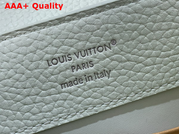 Louis Vuitton Capucines East West BB Jade Green Taurillon Leather with Decorative Chain Replica