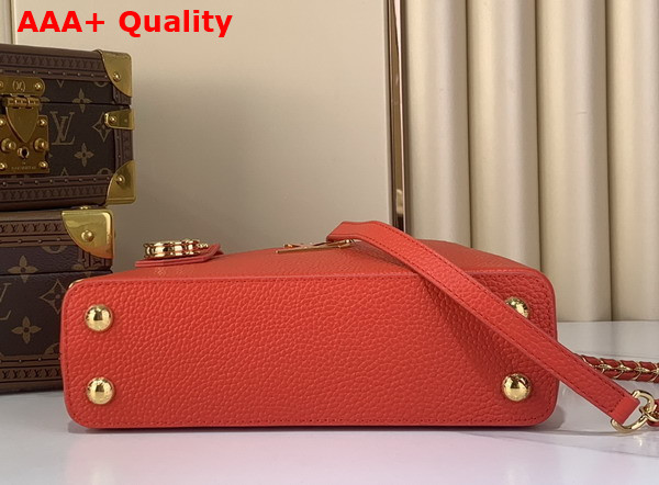 Louis Vuitton Capucines East West BB Sari Red Taurillon Leather Replica