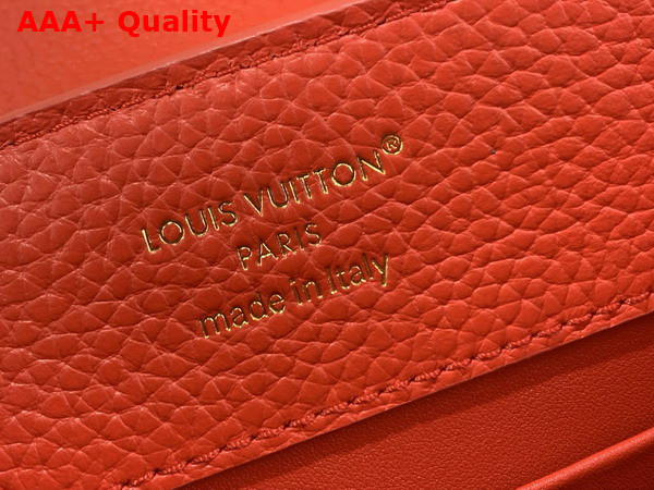 Louis Vuitton Capucines East West BB Sari Red Taurillon Leather Replica