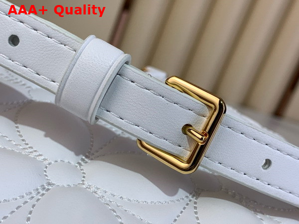 Louis Vuitton Capucines East West MM Optical White Lambskin Leather Replica