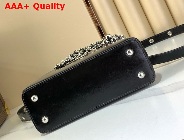 Louis Vuitton Capucines East West Mini Handbag in Black Cowhide Leather Replica