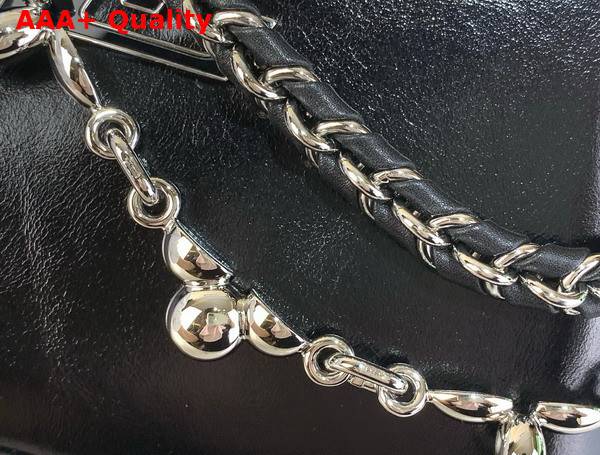 Louis Vuitton Capucines East West Mini Handbag in Black Cowhide Leather Replica