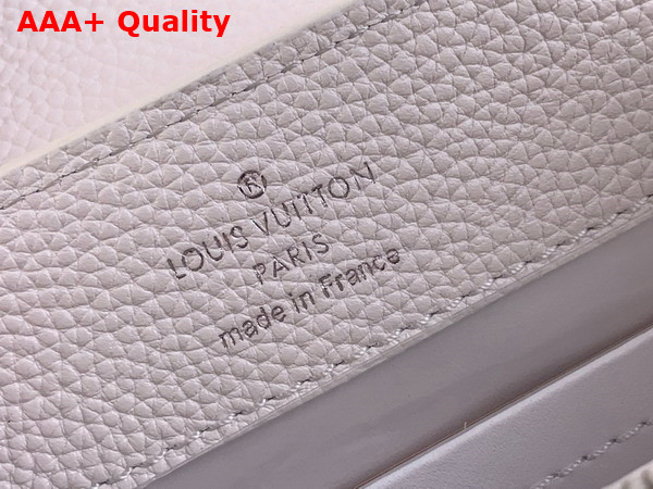 Louis Vuitton Capucines East West Mini Handbag in OPtical White Grained Calfskin M24671 Replica