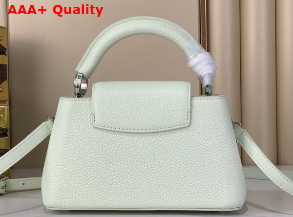 Louis Vuitton Capucines East West Mini Jade Green Taurillon Leather with Decorative Chain M28198 Replica