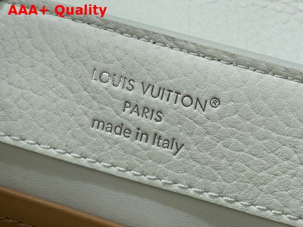 Louis Vuitton Capucines East West Mini Jade Green Taurillon Leather with Decorative Chain M28198 Replica