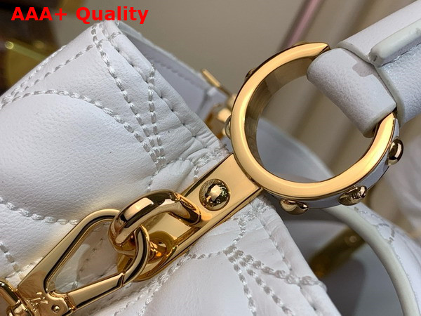 Louis Vuitton Capucines East West Mini Optical White Lambskin Leather M25283 Replica