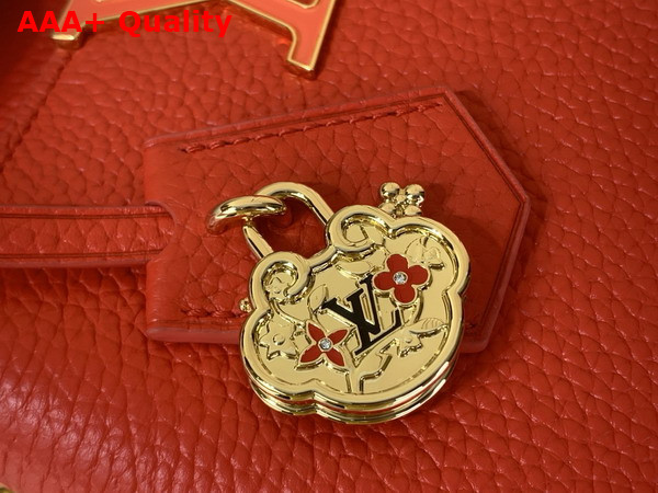 Louis Vuitton Capucines East West Mini Sari Red Taurillon Leather M27300 Replica